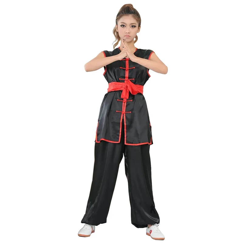 Short Sleeve Chinese Traditional Costume Male Tang Suit Top Children Kung Fu Men Tai Chi Uniform Male Wushu Dance Costume 16