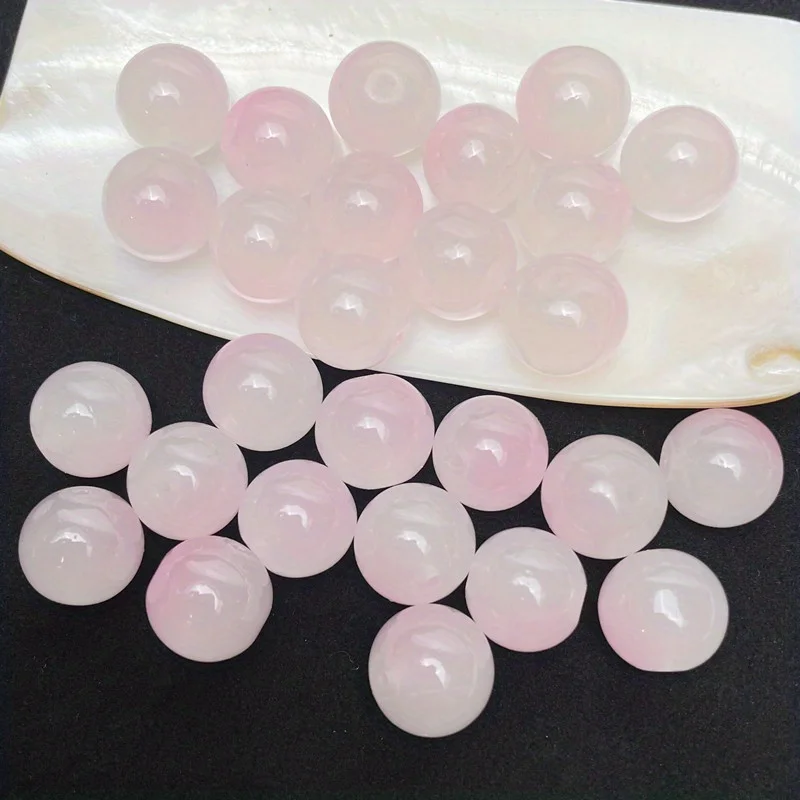 8mm Sweet Style Dual Color Glass Loose Beads For Handmade DIY Bracelet Necklace Jewelry Making Supplies Decorative Beads 50pcs