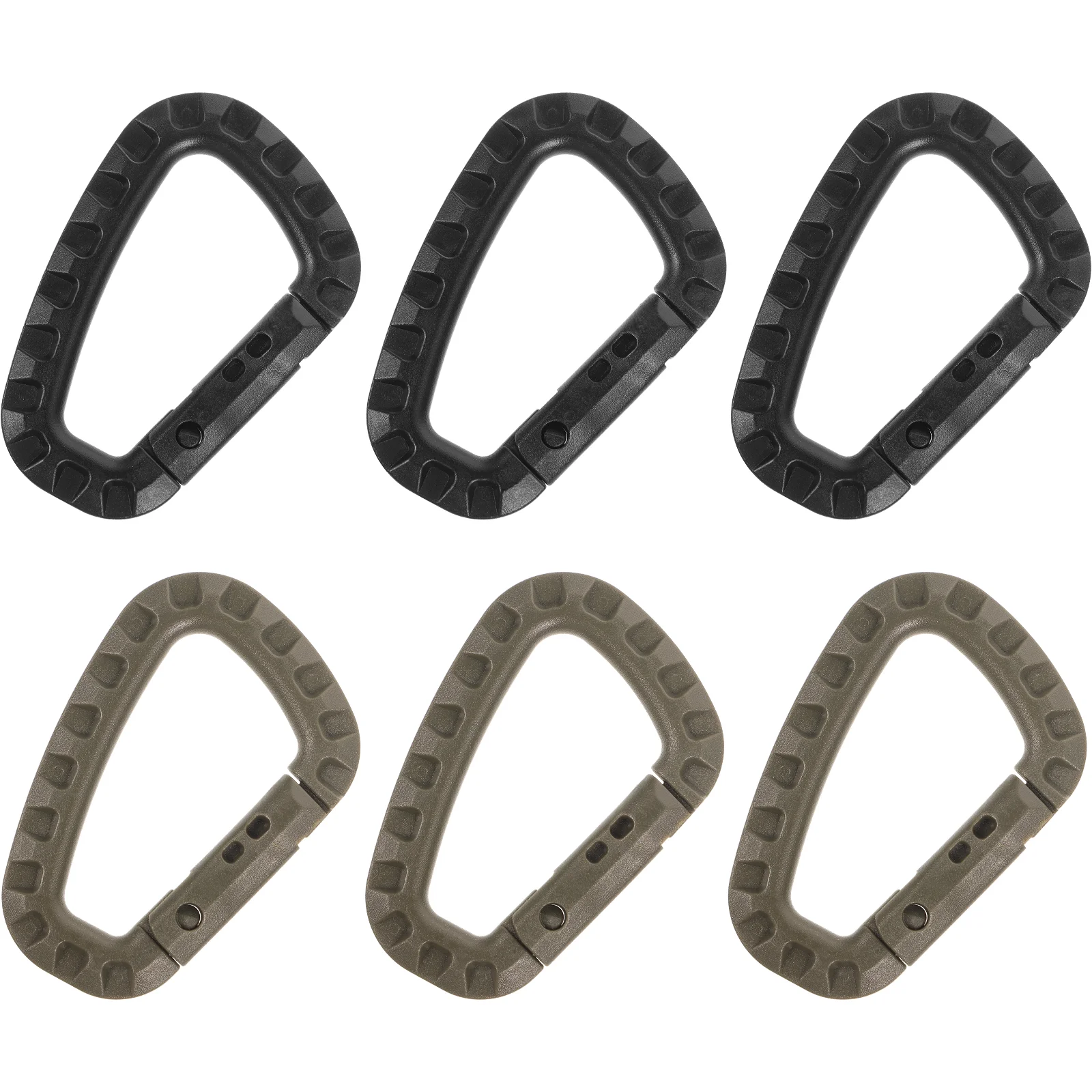 

6 Pcs Carabiners Mountaineering Backpacking Supplies Small Caribiner Clips