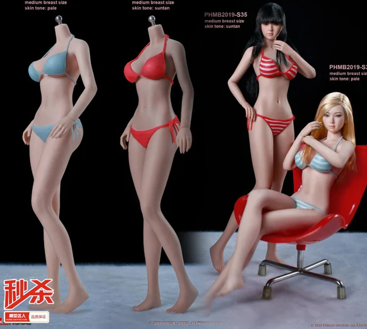 

1/6 Tbleague Phmb2019-s34 S35female Super Flexible Seamless Body 12 Inch Girl Medium Bust Pale Suntan Action Figure Doll