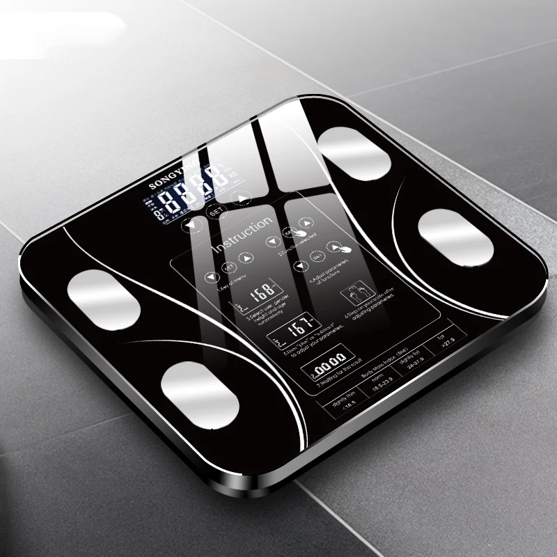 Intelligent Digital Bathroom Weight Scale BMI Body Fat Scale Body Composition Monitor