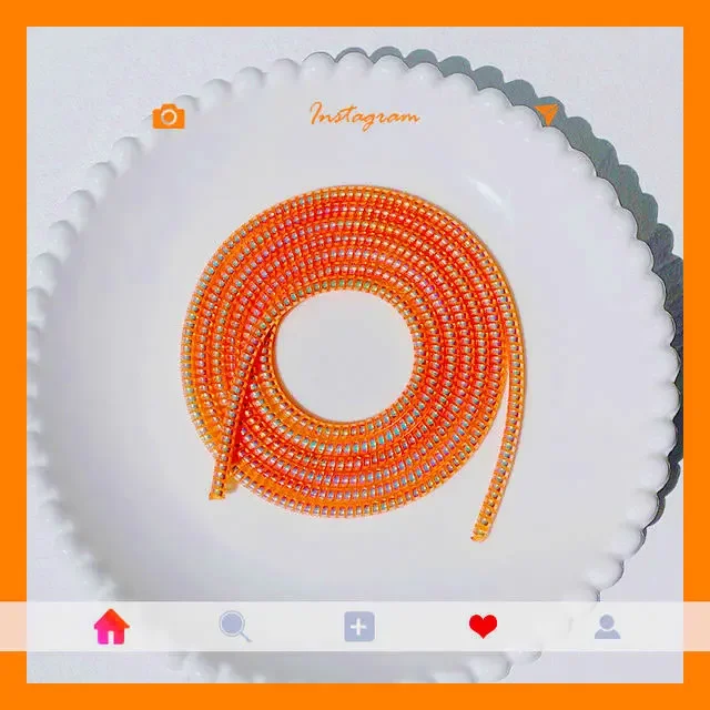 Colorful TPU Spiral USB Charging Cable Protector - 1.5M