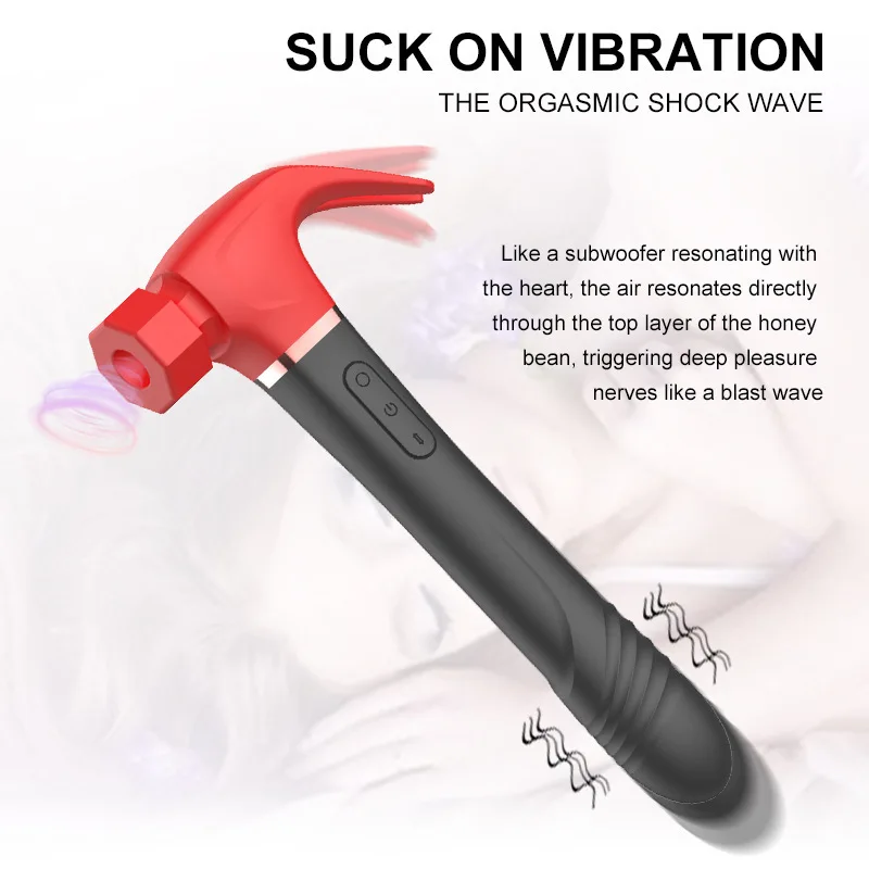 Monitoiminen Hammer Vibrator Sex Hine Clit Imevä Nänni Stimuli Teleskooppinen Dildo l Hieronta G Spot_voghion.com