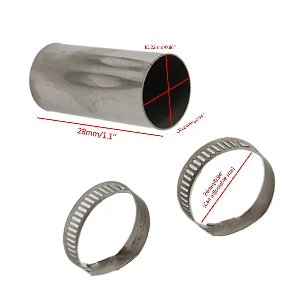 4mm Heater Exhaust Pipe Connector Air Parking Heater Stainless Steel Gas Vent Hose With Clamps For Eberspacher