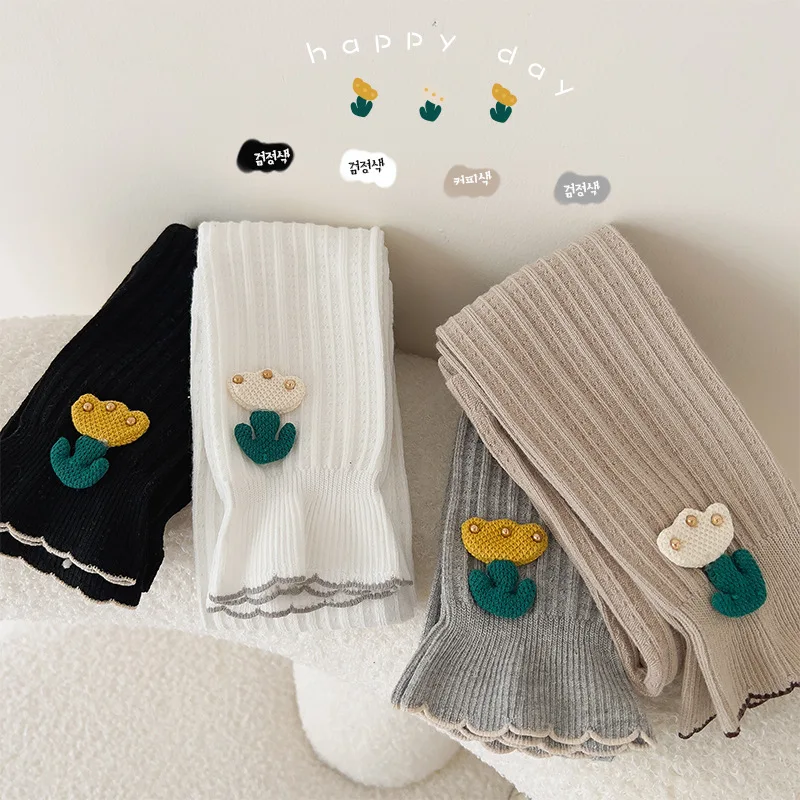 

Весенние тонкие брюки для девочек, верхняя одежда для детей, одежда для малышей, детская одежда, однотонные штаны с эластичным поясом