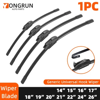 J/U Hook Universal Generic Front Wiper Blade Rubber 13" to 28" Car Windshield Windscreen Auto Accessories 1