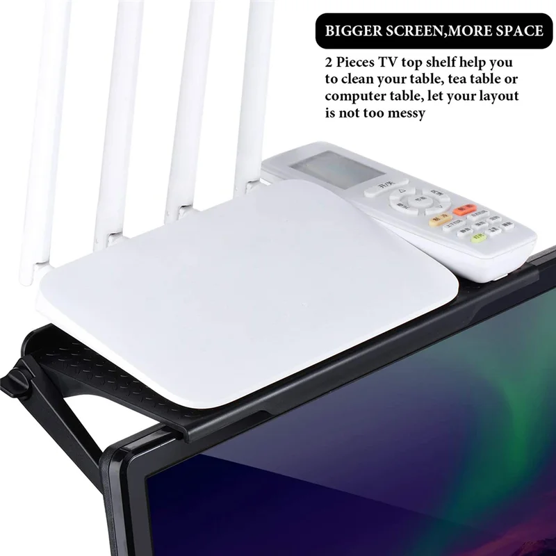 고품질 Wifi 라우터 선반 TV 상단 조정 가능한 라우터 스토리지 랙 브래킷 컴퓨터 플레이어 스탠드 주최자 홀더 스토리지 랙