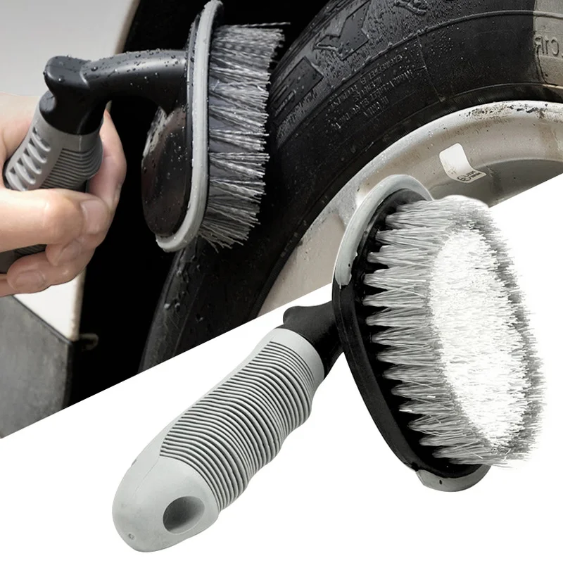 

Car Wheel Tire Hub Brush Car Truck Motorcycle Tyre Rim Cleaning Tools L-shaped Brushes Auto Detailing Maintenance Accessories