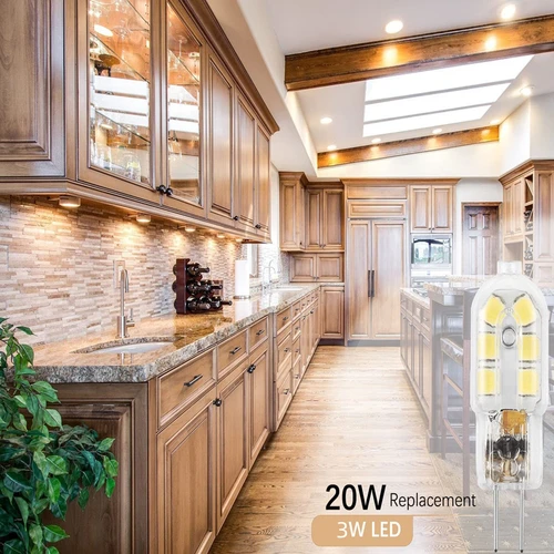 Goodland-G4 Led 전구 AC 220V DC 12V LED 램프, SMD2835 스포트라이트 샹들리에 조명 가정용 20w 할로겐 램프 교체, 10 개/묶음 5