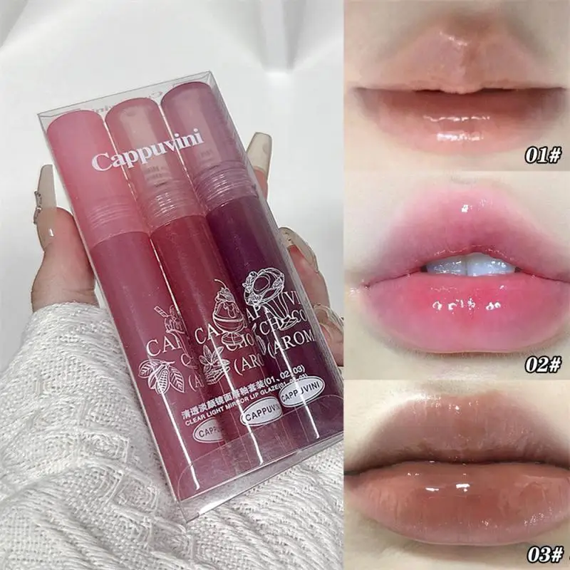 Specchio Lip Glaze Donna Waterproof Lip Gloss Waterproof Lasting Trasparente Rossetto Liquido Sexy Red Lip Tint Makeup Beauty Cosmetic