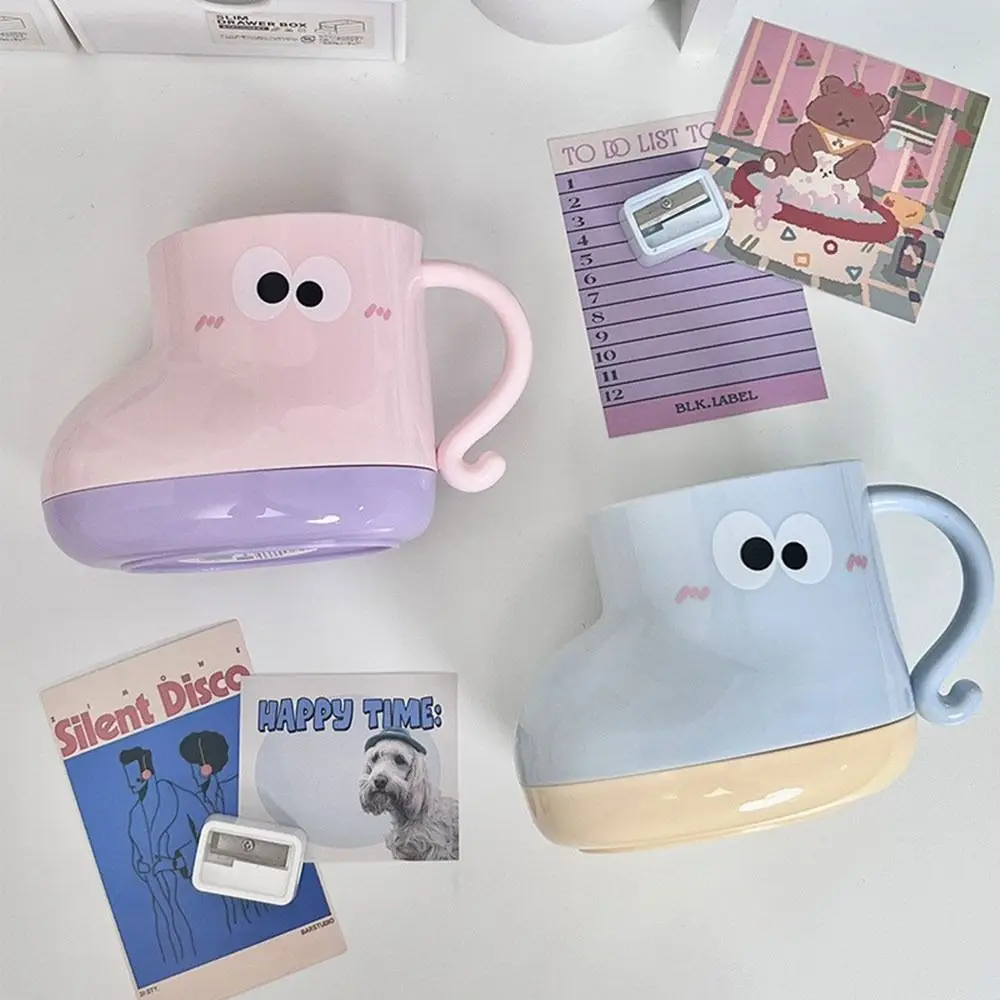 Cartoon Big Eyes Expression Mouthwash Plastic Brushing Toothbrush Cup Bathroom Accessories_voghion.com