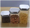 Container for Cereals Glass Sealed Tank Stainless Steel Lid Glass Jar Coffee Bean Storage Tank Kitchen Coarse Food Storage Tank 4