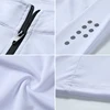 Men Slim Fit Track Top Men's Half Zipper Stand Collar Sports T-shirt with Long Sleeves for Running Fitness Training Breathable 6