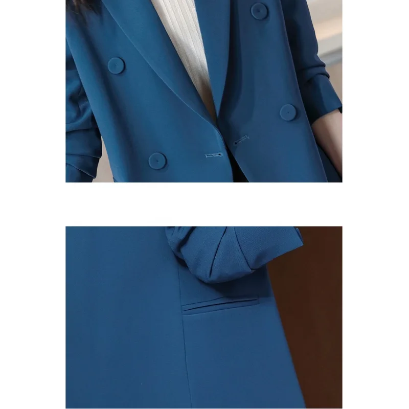 Coffee Profession Suits Women Blazers Jackets Spring Office Ladies Coats Loose Casual Long-sleeved Slim Commuter Work Clothes