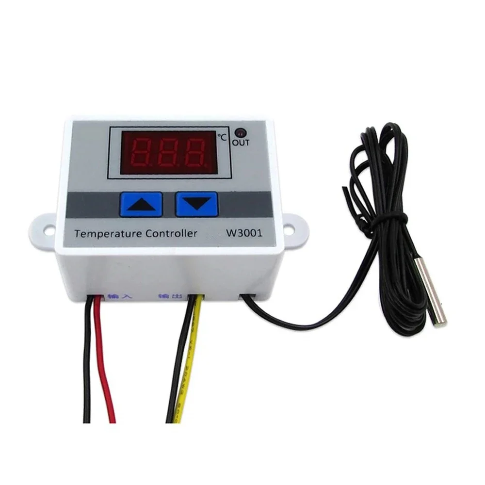 

12V/ 24V/ 110V /220V W3001 Digital LED Temperature Controller 10A Thermostat Control Switch Probe XH-W3001