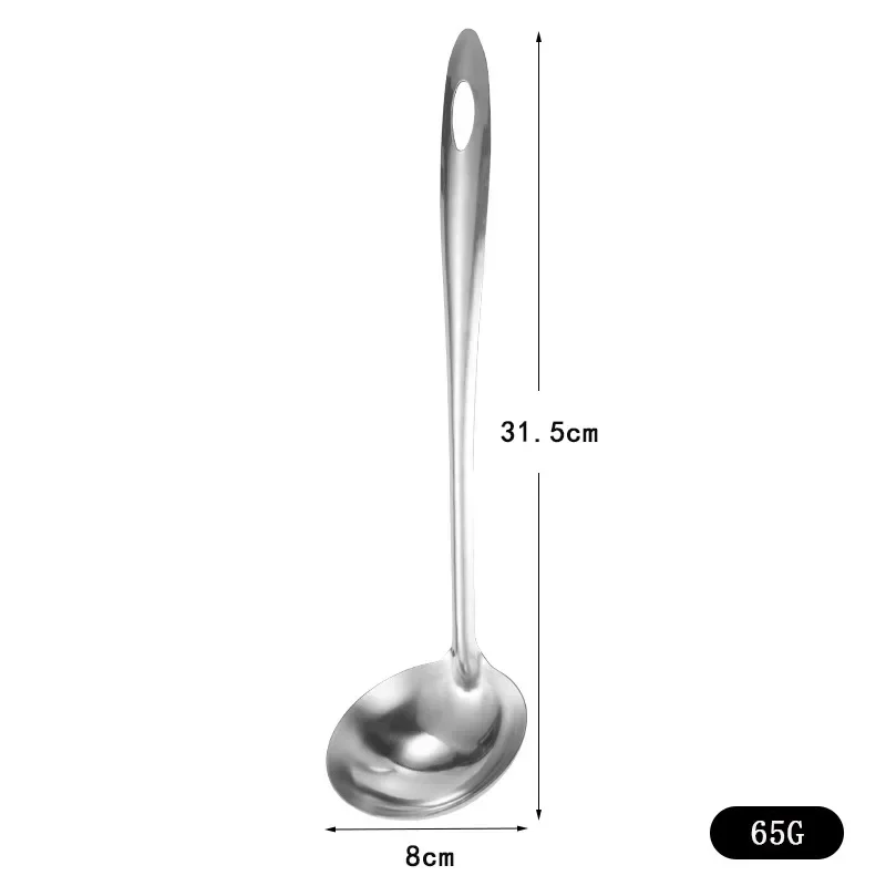 Stainless Steel Long Handle Spoon Colander Hot Pot Ramen Soup Ladle Korean Noodles Scoop Kitchen Tableware Cooking Utensils