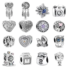 

2021 HOT New 925 Sterling Silver Beads For Women Fit Original Pandora plata Bracelets DIY Fashion Jewelry Luxury Gift For Women