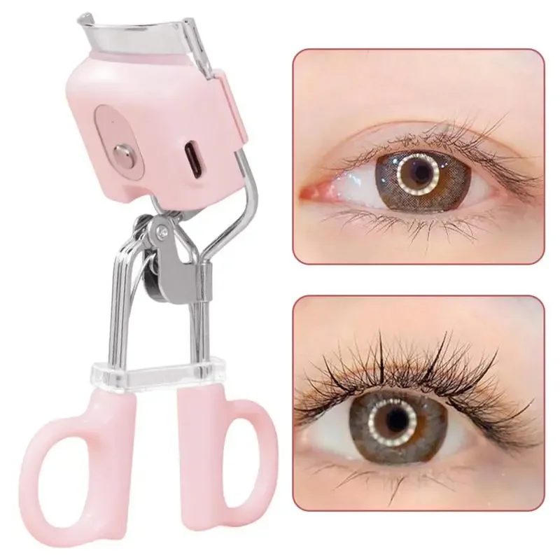 Electric Eyelash Curler Portable Electric Heated Comb Eye Lash Perm Long Lasting Eyelashes Thermal Eyelash Curler Makeup Tools eyelash curler