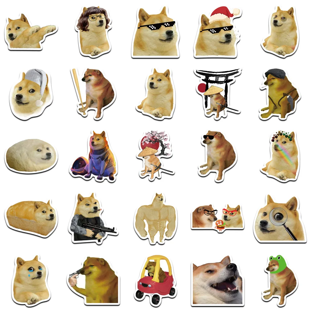 Swole Doge x Among Us Sticker for Laptops, Notebooks, and Hydro