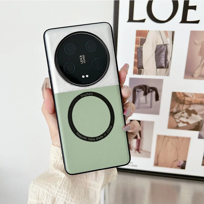 Luxury For Magsafe Wireless Charging Phone Case For Xiaomi 13 Ultra Magnetic Shockproof Cover For Xiaomi13Ultra Shockproof Cover