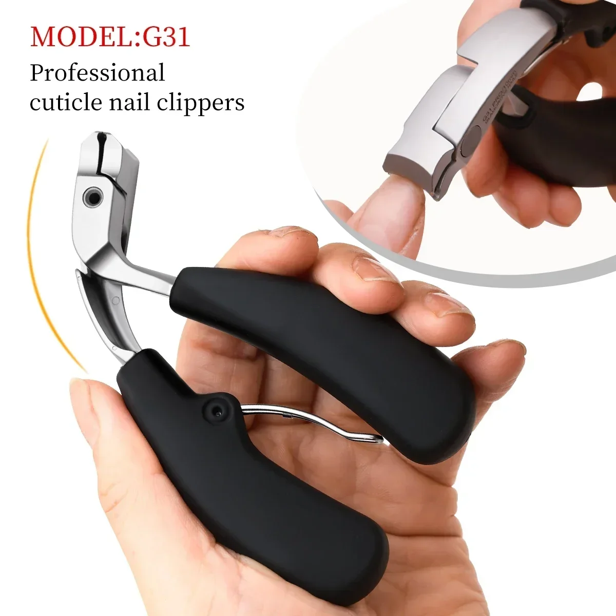New Stainless Steel Nail Clipper Curved Large Opening Anti-splash Nail Trimmer Ergonomic Design Pedicure Tools for Men &Women 3