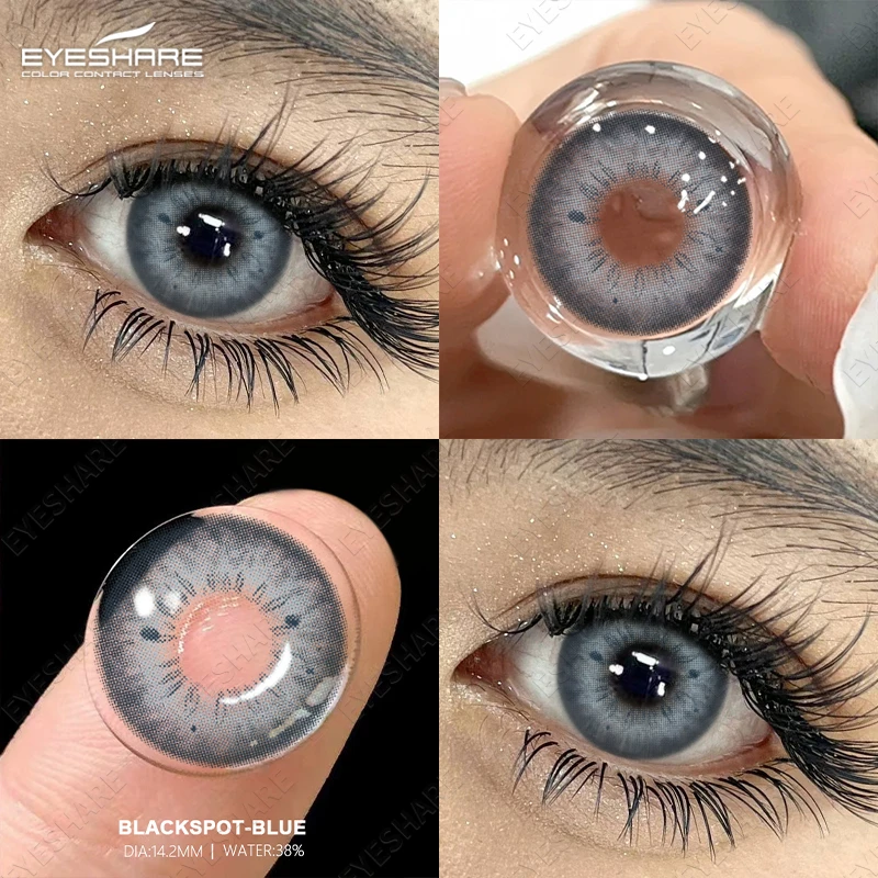 AMARA 1 Pair Colored Contact Lenses for Eyes Blue Lenses Lenses Gray Lenses Green Eye Natural Lenses Fashion Lenses Beauty