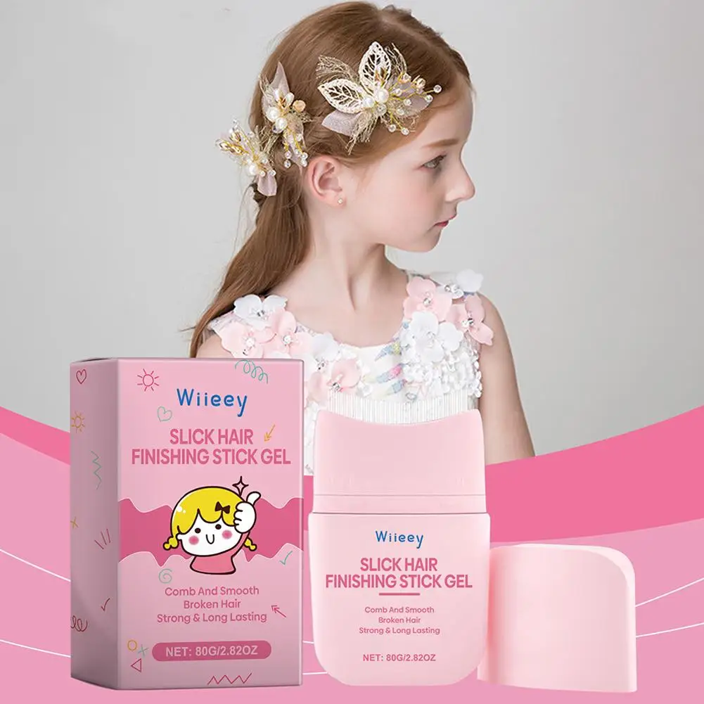 80g New Hair Wax Stick, Wax Stick For Hair Wigs Slick Stick Pomade Non-greasy Styling For Fly Away J1B8