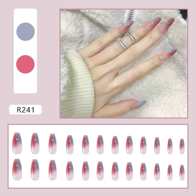 Checkerboard Fake Nails Press on False with Designs Set Fashion Save Time Wearable Manicure Patch False Nails With Glue