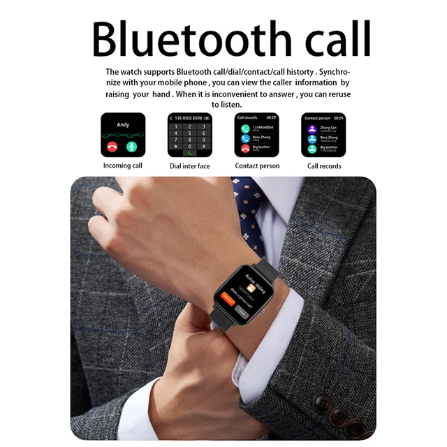 2022 Smart Watch Men Sport Heart Rate Fitness Tracker Bracelet Watch Bluetooth Call Waterproof Smartwatch Women For Android IOS 2