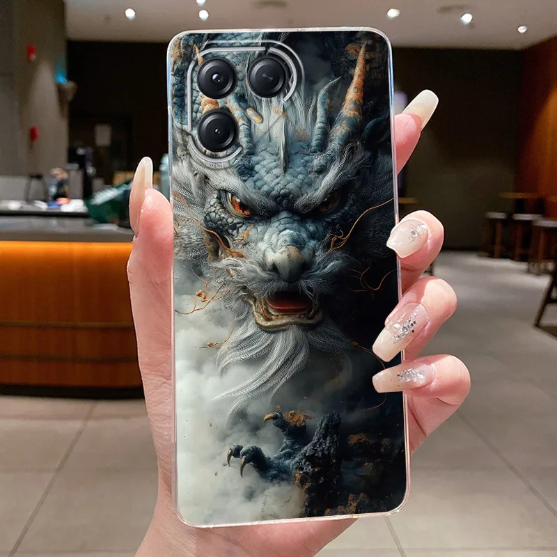 Aesthetic Luxury Soft Silicone Transparent TPU Phone Case Back Cover