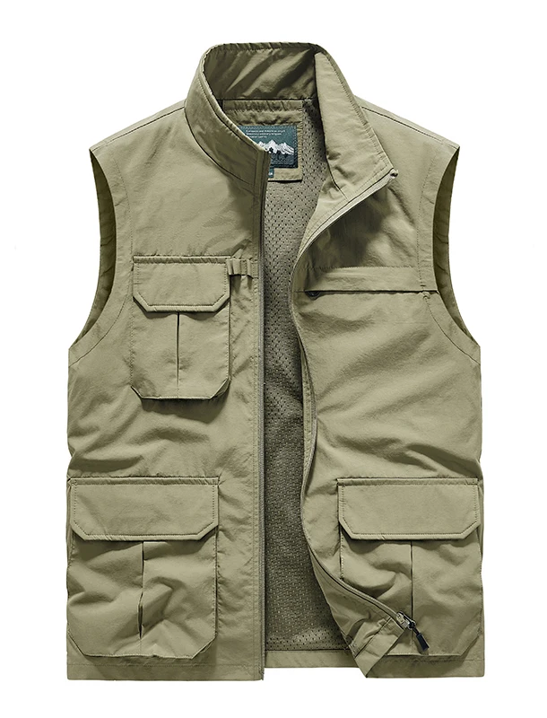 Spring Tactical Vest Summer Man Multi-pocket Fishing Work Coat Men Hunting Large Size Mesh Men's Clothing Free Shipping Vests