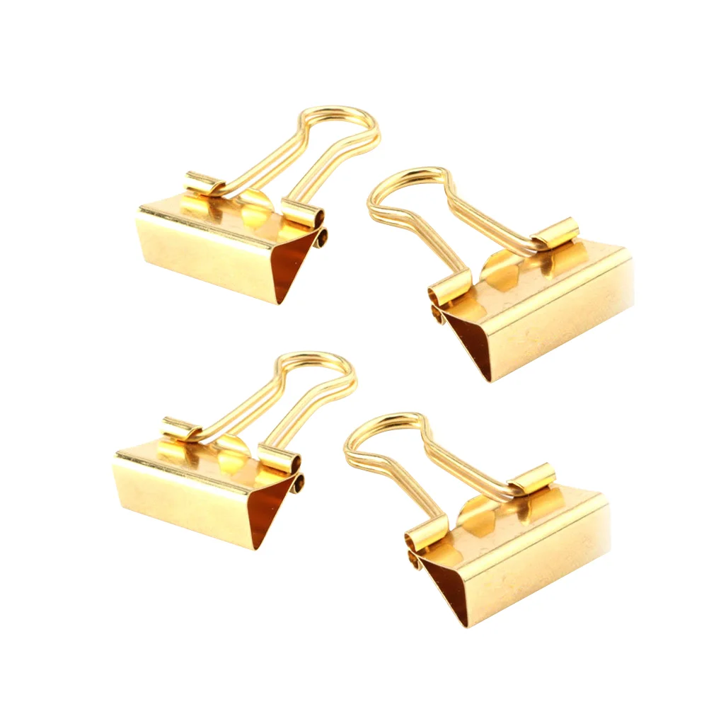

12 Pcs Metal Small Office Binder Clips Black Paper Stationary Storage Supplies Clamp