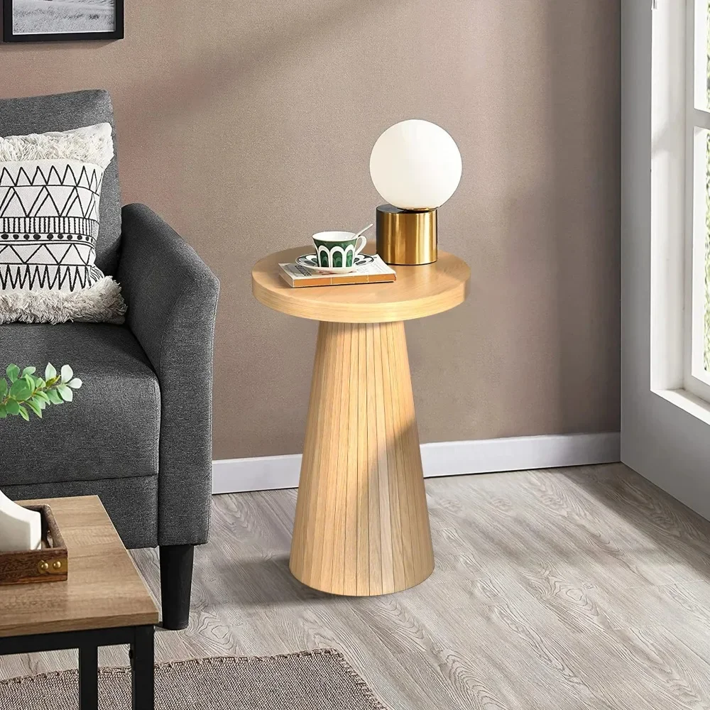 Small Round Pedestal End Table 3