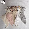 Handmade Baby Cotton Muslin Comfortable Blanket Cute Cat Doll For Infant Kids Sleep Appease Towel Rabbit Bear Saliva Scarf 1