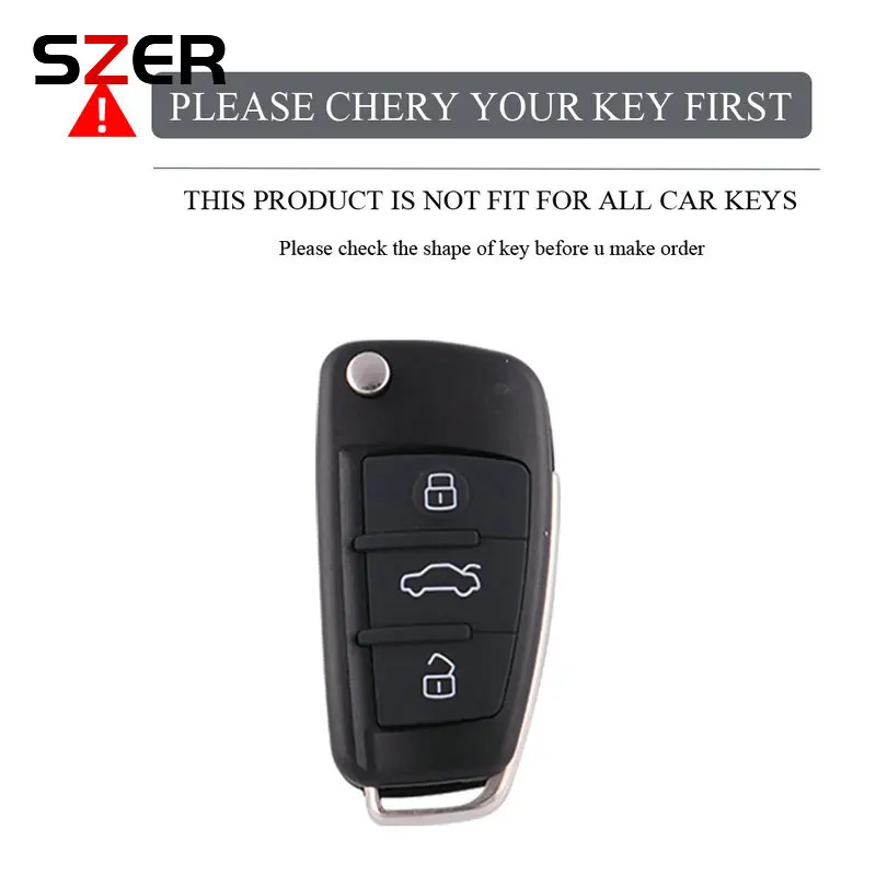 Premium Leather TPU Car Key Cover Case - Stylish and Durable Key Fob Shell Accessories