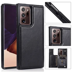 Premium Wallet Double Button Protection Leather Phone Case - Galaxy S22 (Black)