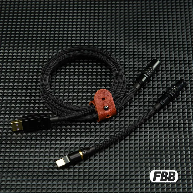 FBB Custom lemo cable for Mechanical Keyboard With black lemo USB to