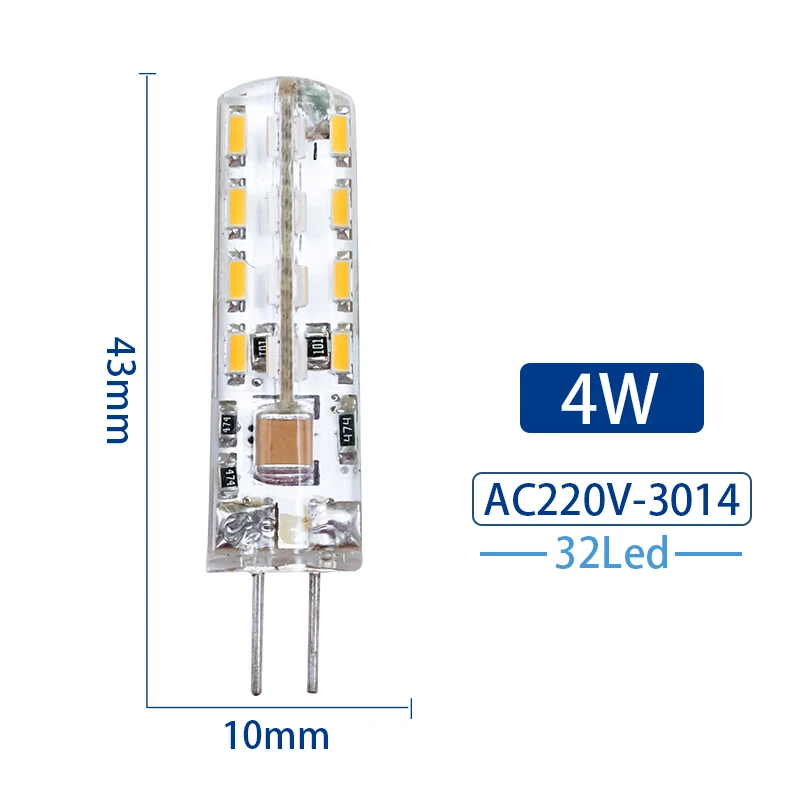ตัวเลือกสินค้า 1-8Pcs G4 หลอดไฟ LED 2W 3W 4W 5W 7W 9W AC DC12V 220V ข้าวโพดโคมไฟ SMD2835 Spotlight โคมไฟระย้าเปลี่ยนหลอดฮาโลเจน