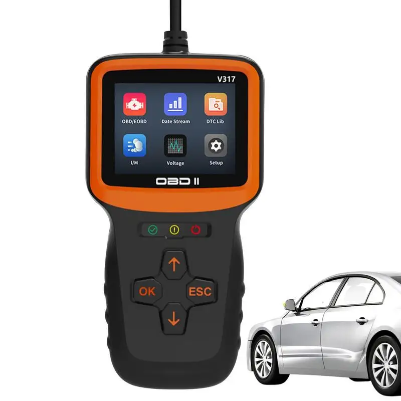 

Check Engine Code Reader Obd2 Compatible Tester V317 Detector Diagnostic Test And Measurement Tools For SUV Roadcar RV Sports