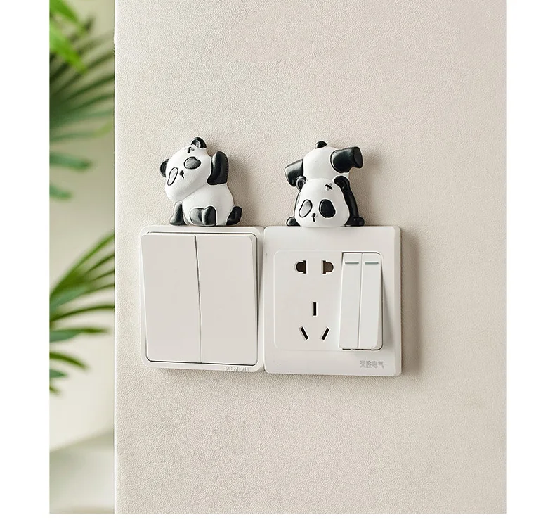 Cute Panda Switch Wall Sticker