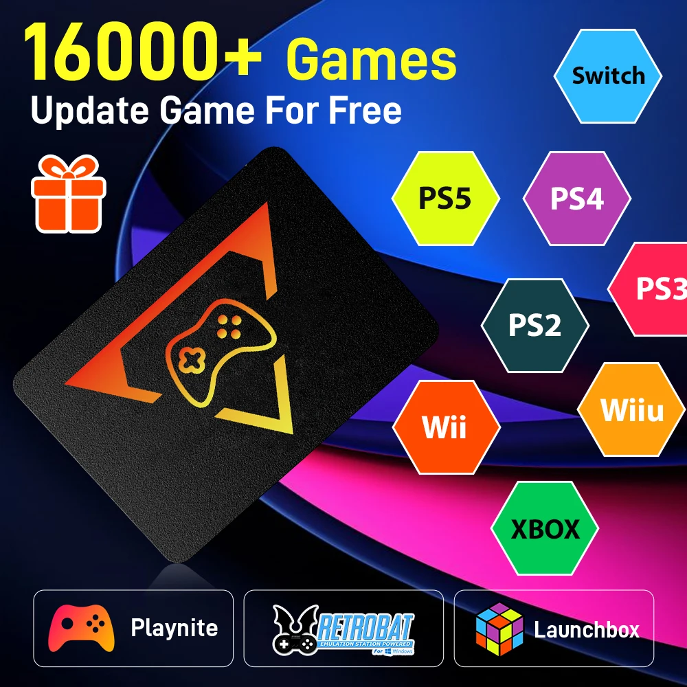 Play Zone 1TB Gaming SSD 80+ Emulator for PS5/PS4/Switch/XBOX/PS3