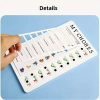 Reusable Memo Pad Chores Checklist Daily Planner Memo Chore Chart Detachable Board for Kid Self-discipline Routine Planning Card 2