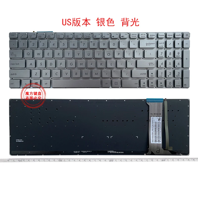 Teclado do Portátil para Asus Gl752 Gl752v Gl752vl Gl752vw Gl752vw Zx70 Zx70vw G58 G58jm G58jw G58vw - Imagem 3
