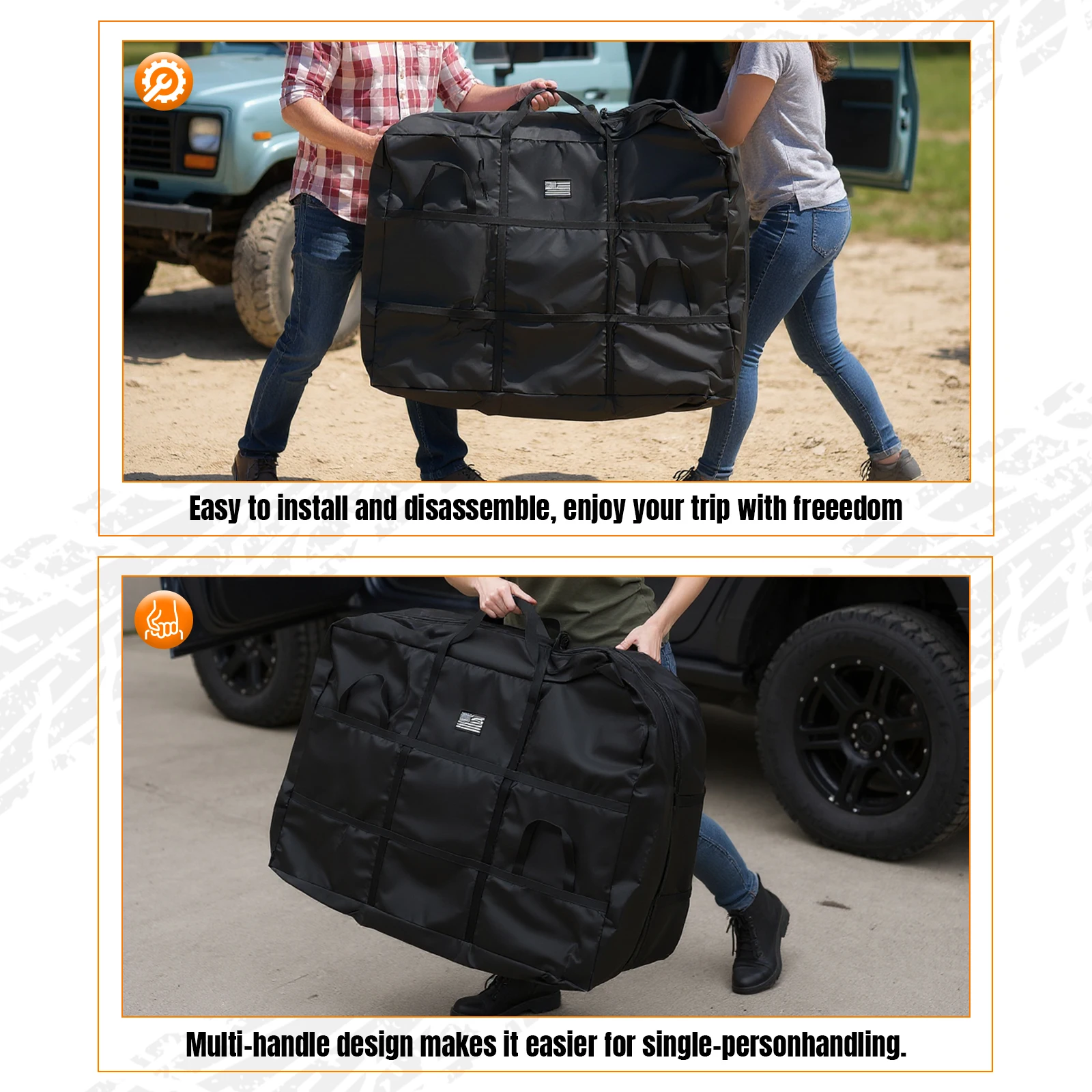 Oxford Cloth Door Storage Bags for Ford Bronco 4 Door