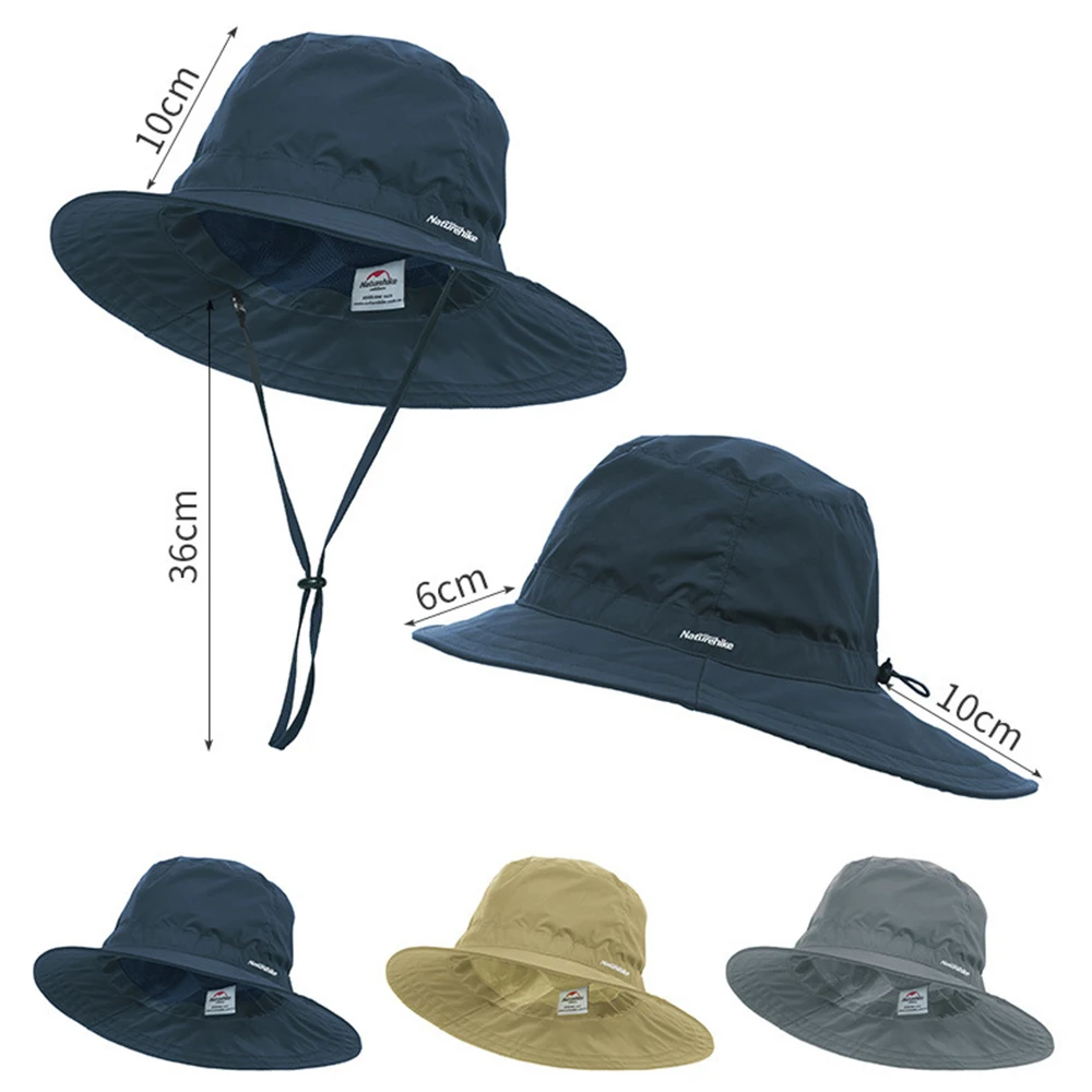 Naturehike Sun Protection Mountaineering Hat Sunscreen Hat Hiking Big Eaves Outdoor Shading Quick Drying Travelling Fishing Caps