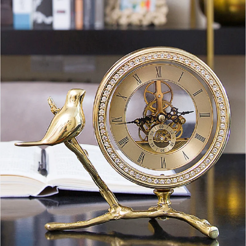 

Modern Light Luxury Clocks, Desk Clocks Office Living Room Home Furnishings Soft Decorations Household