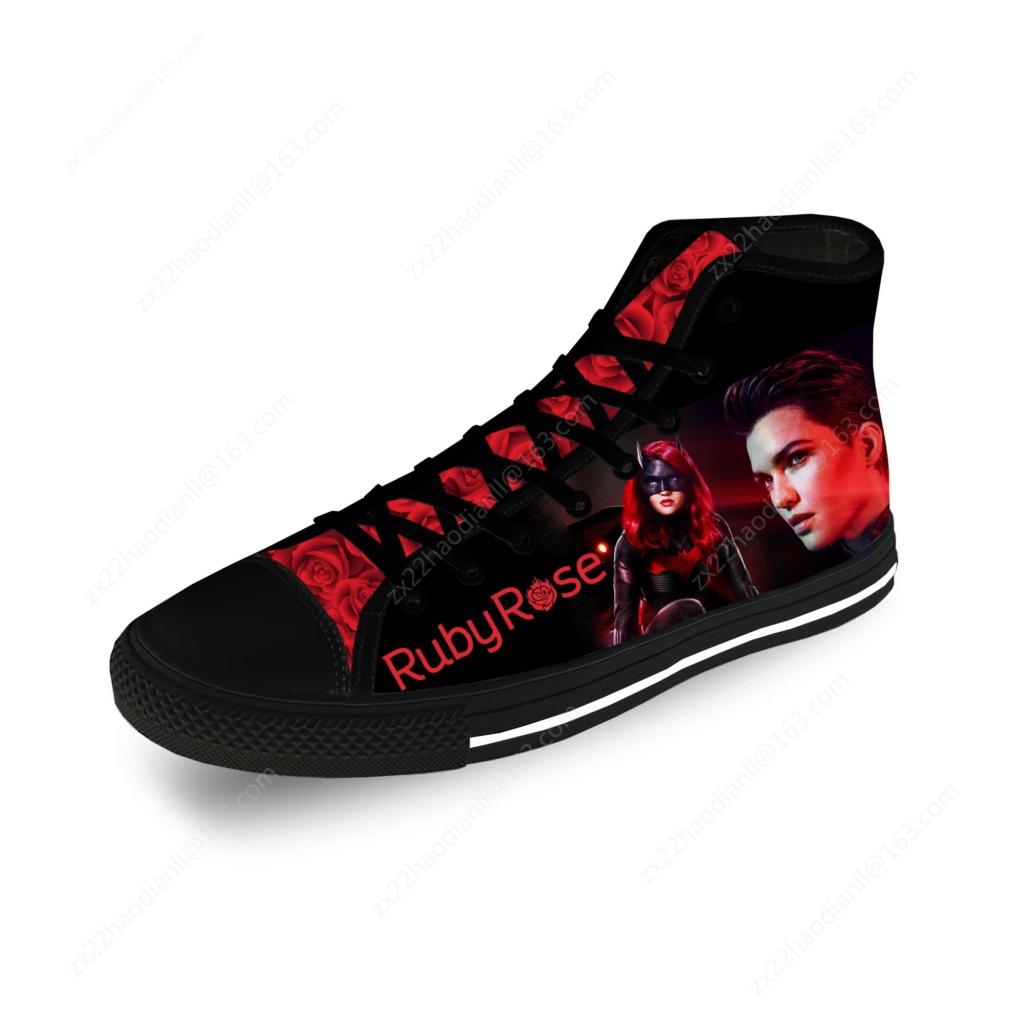 Ruby Rose High Top Sneakers Mens Womens Teenager Casual Shoes Canvas Running 3D Print Shoes Cosplay Breathable Lightweight shoe