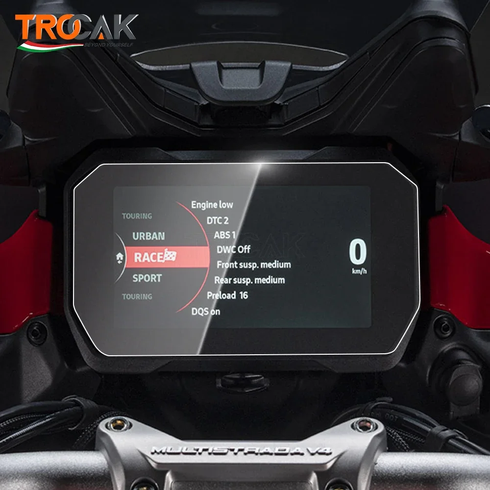 For Ducati Multistrada V4 Pikes Peak v4S Sport Motorcycle Cluster Film Dashboard Instrument Screen Protector motorcycle screen protector