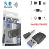 Bluetooth Audio Transmitter Wireless Headphone Adapter Receiver for PS5/PS4 Game Console PC Headset 2 in 1 USB Bluetooth 5.0 1