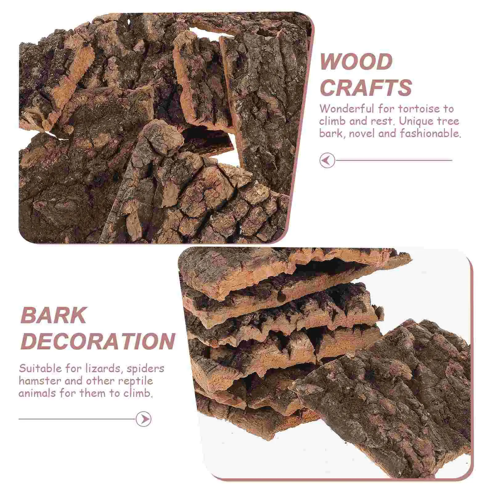 Artificial Tree Bark Decor Set 3